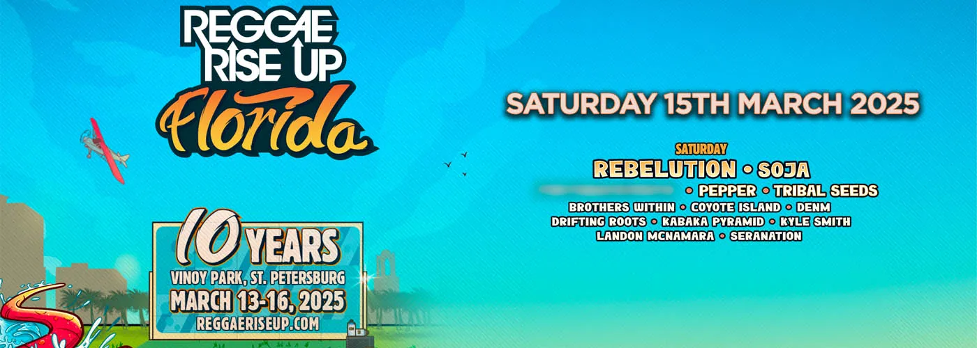 Reggae Rise Up Florida: Rebelution, SOJA &amp; Pepper &#8211; Saturday